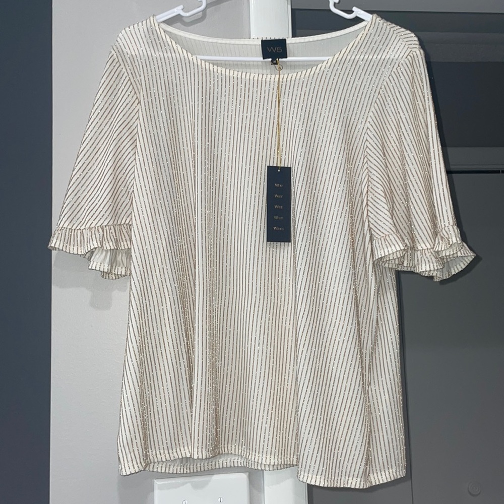 Womens W5 sparkly dress top. Size medium! New with tags!